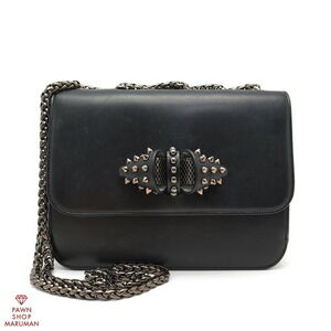 Christian Louboutin Sweet Charity Chain Bag Calfskin Black